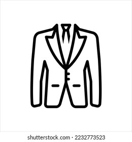Vector line icon for suits