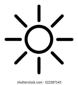 Vector Line Icon Sun