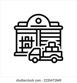 Vektorliniensymbol für Vorräte