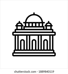 Icono de línea del vector para supremo