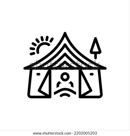  Vector line icon for survivors