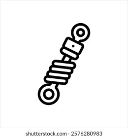 Vector line icon for suspension