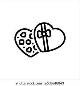 Vector line icon for sweet