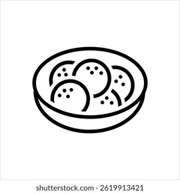 Vektorliniensymbol für "süß"
