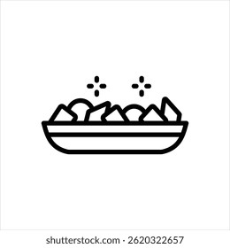 Vector line icon for sweets