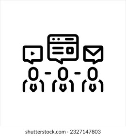 Vector line icon for syndication