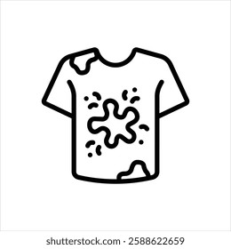 Vector line icon for t shirt