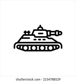 Vector line icon for tanks