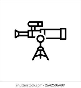 Vektorliniensymbol für das Teleskop