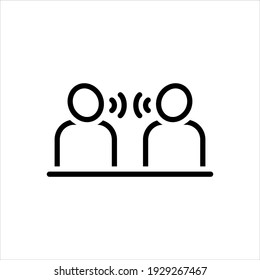Vector line icon for tells