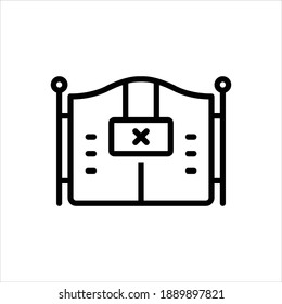 Icono de línea de vector para
