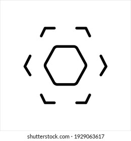 Icono de línea de vector para territorio