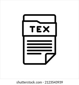 Vector Line Icon For Tex