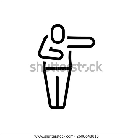 Vector line icon for thank you