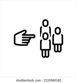 Vector line icon for them