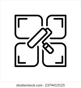 Vector line icon for theme