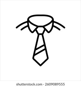 Vector line icon for tie