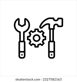 Vector line icon for tool