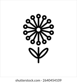 Vector line icon for touch me not