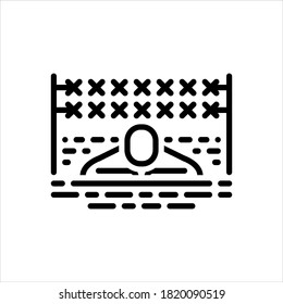 Vector line icon for tough
