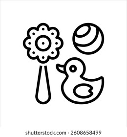Vector line icon for toys