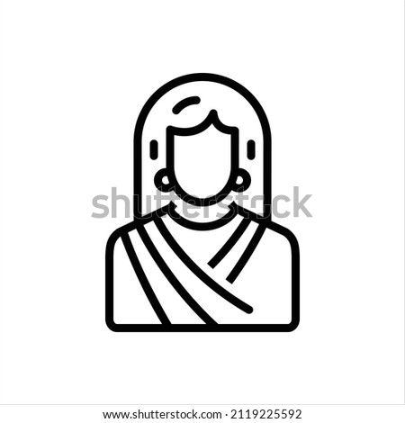 Vector line icon for traditional