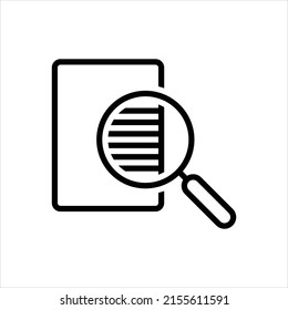 Vector line icon for transparency