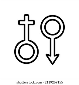 Vector Line Icon For Travesti