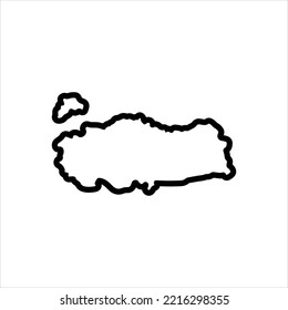 Vector line icon for turkish