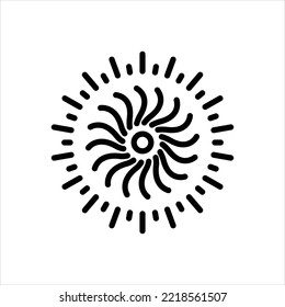 Vector line icon for twist
