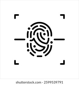 Vector line icon for unique points