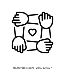 Vector line icon for unity