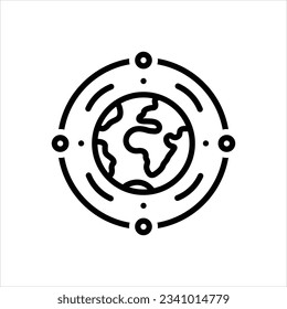 Vector line icon for universal