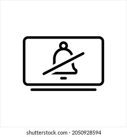 Vector line icon for unsubscribe