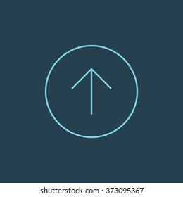 Vector Line Icon Of Upload. Eps-10.