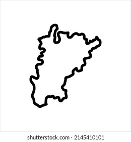 Vector line icon for uri