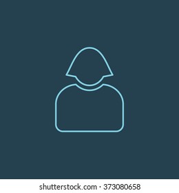 Vector Line Icon Of User. Eps-10.
