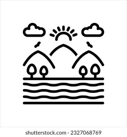 Vector line icon for vast