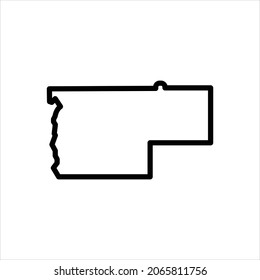 Vector line icon for vernon