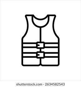Vector line icon for vest