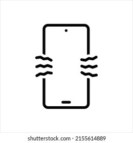 Vector line icon for vibrator