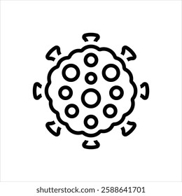 Vector line icon for viruses