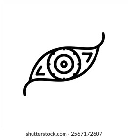 Vector line icon for vision