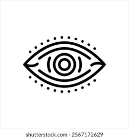 Vector line icon for vision