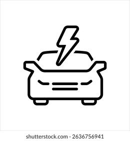 Vector line icon for volts