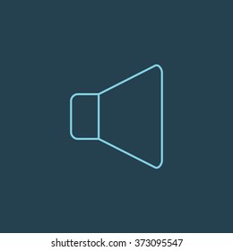 Vector Line Icon Of Volume. Eps-10.
