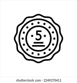 Vector line icon for warranty