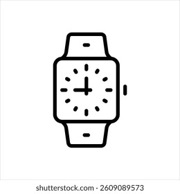 Vector line icon for watch
