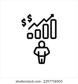 Vector line icon for weblog