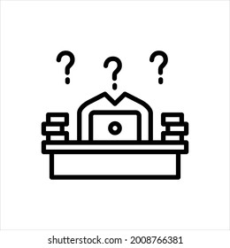 Vector line icon for whats